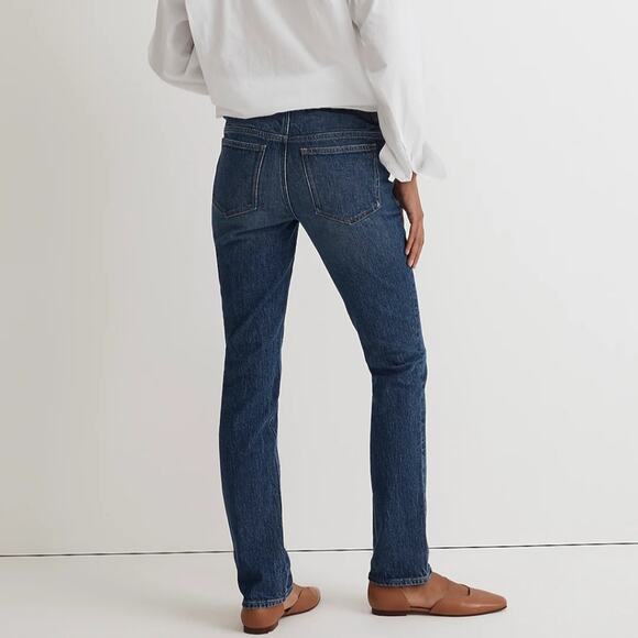 AA Madewell Maternity Over-the-Belly Perfect Vintage Jean in Decatur Wash NWT 28 - Picture 2 of 13